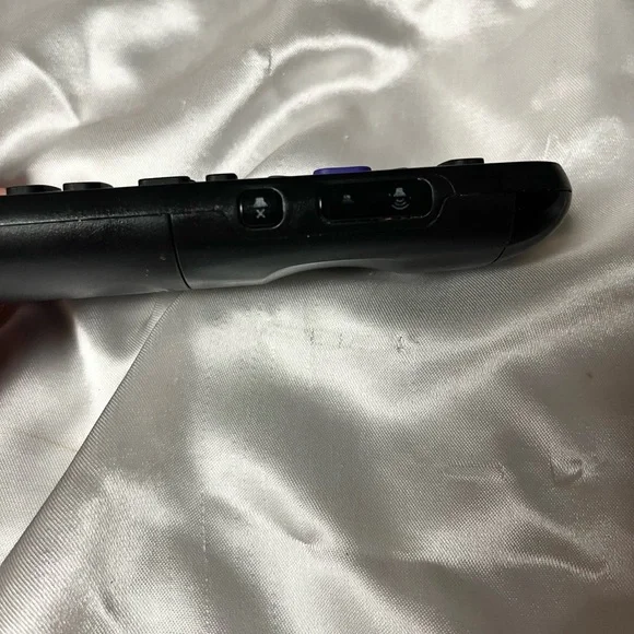 Roku TV Black and Purple Remote Control - Picture 2 of 5